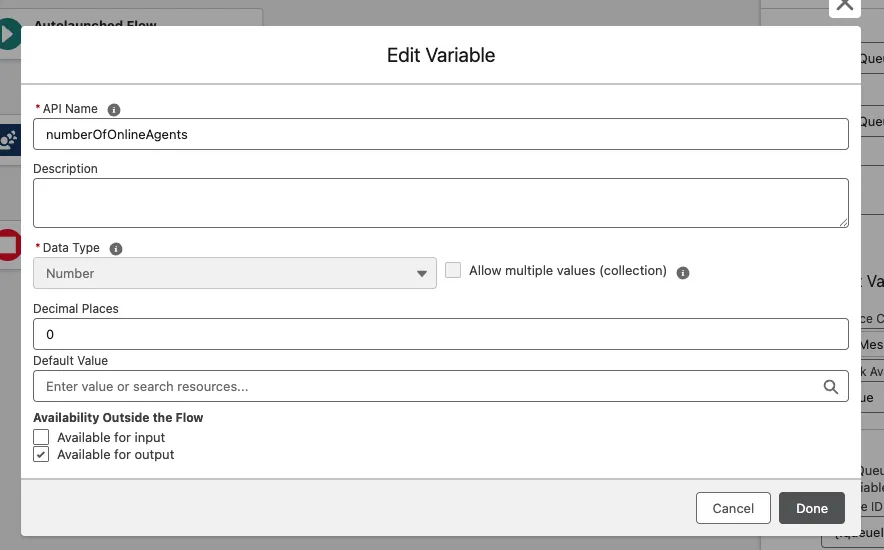 Store Output Variables