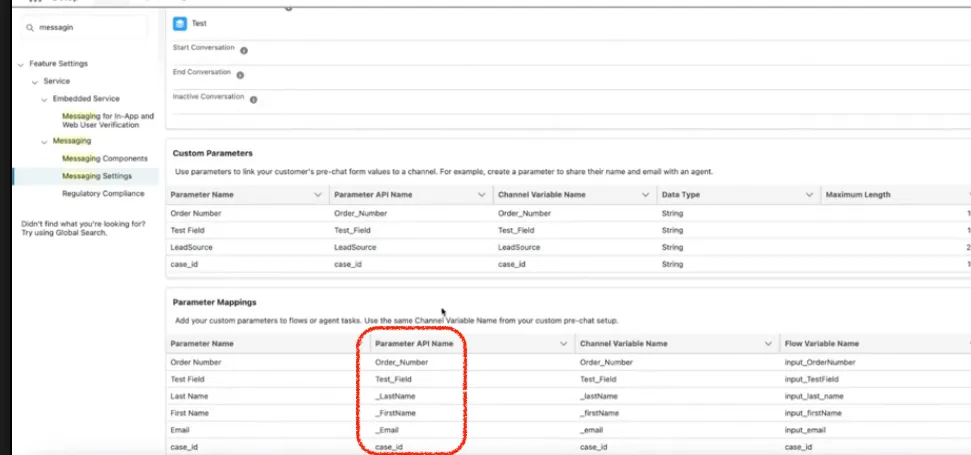 Parameter API Name