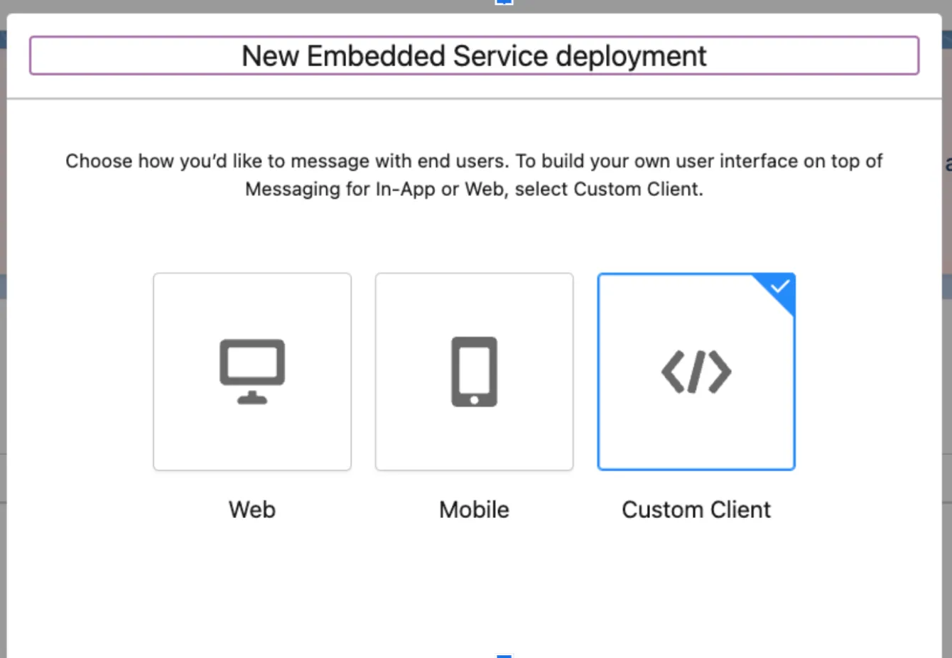 Service deployment
