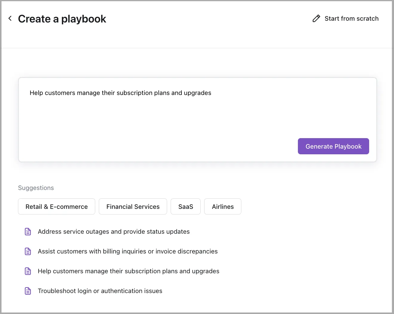 Select your use case