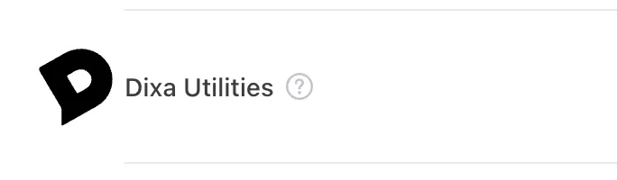 The Dixa Utilities app listed under App integrations