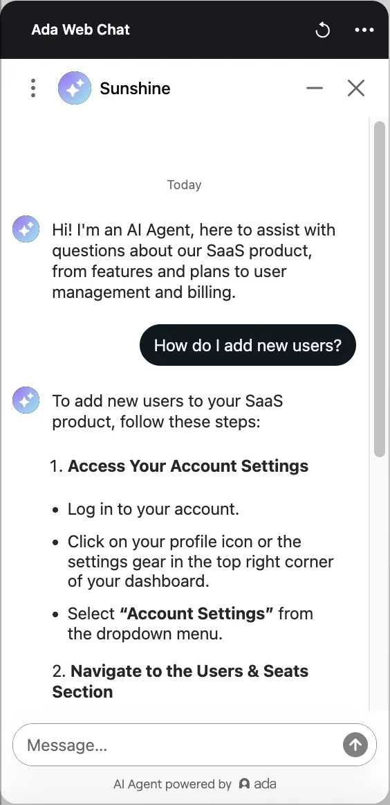 Test your AI Agent