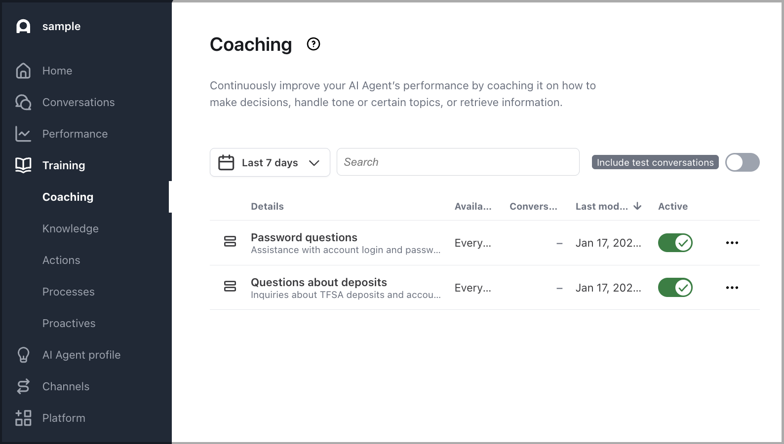 Coaching