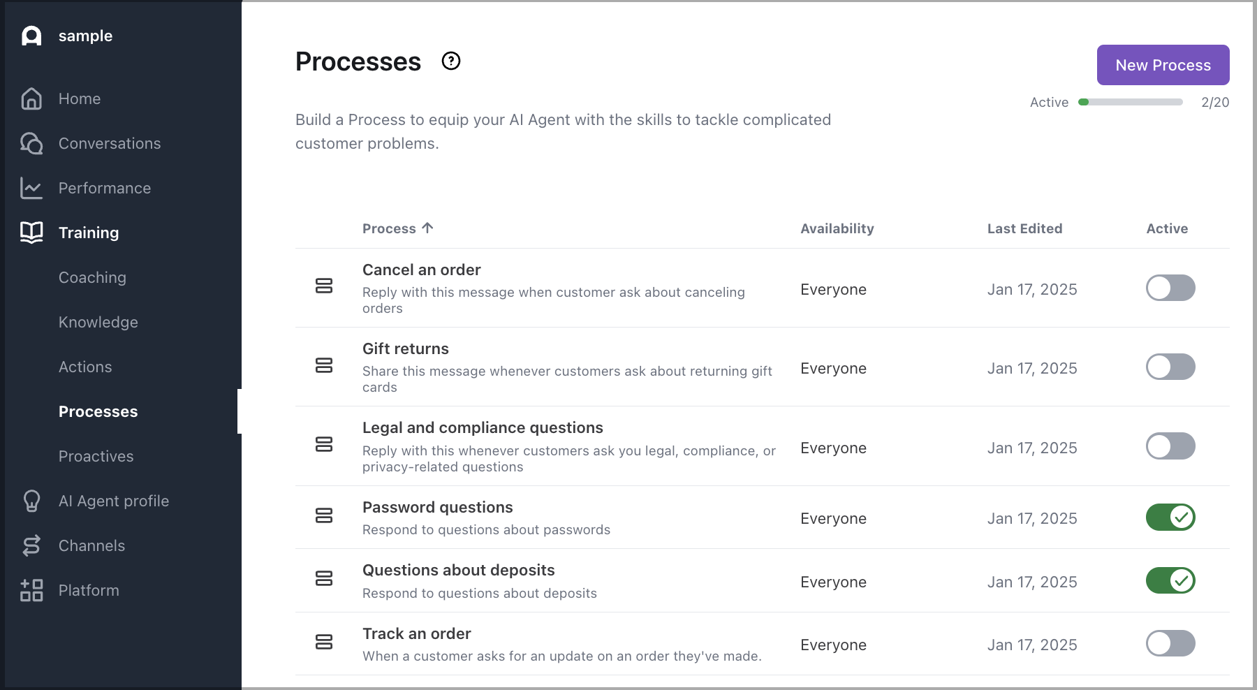 Processes