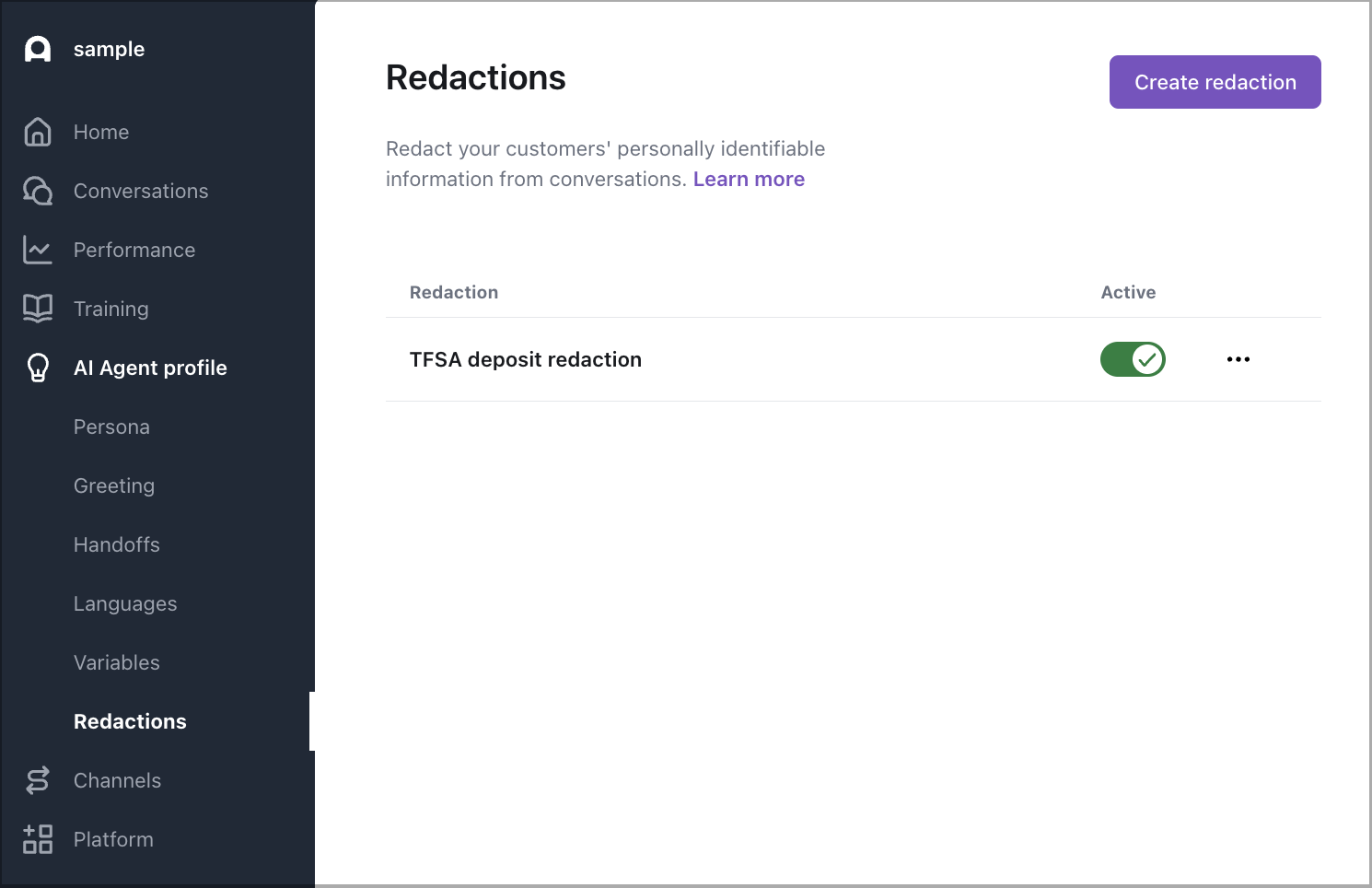 Redactions